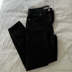 Top shop black denim jeans size 32